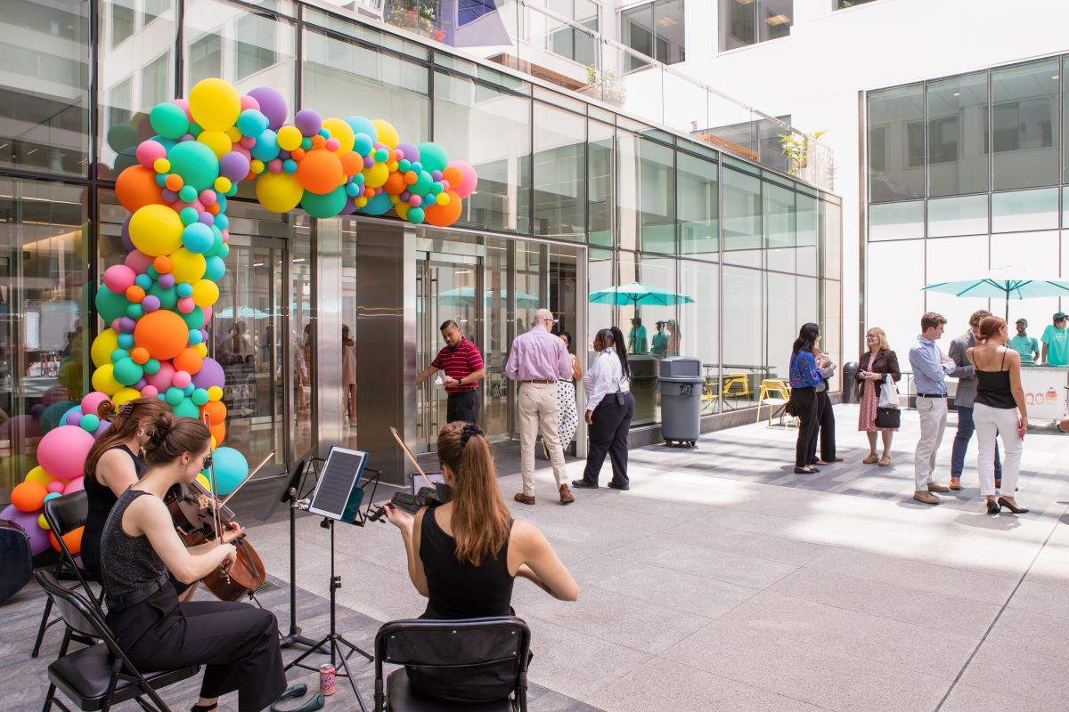 Ice Cream Tenant Appreciation Event in 1800 M courtyard in Washington, D.C.